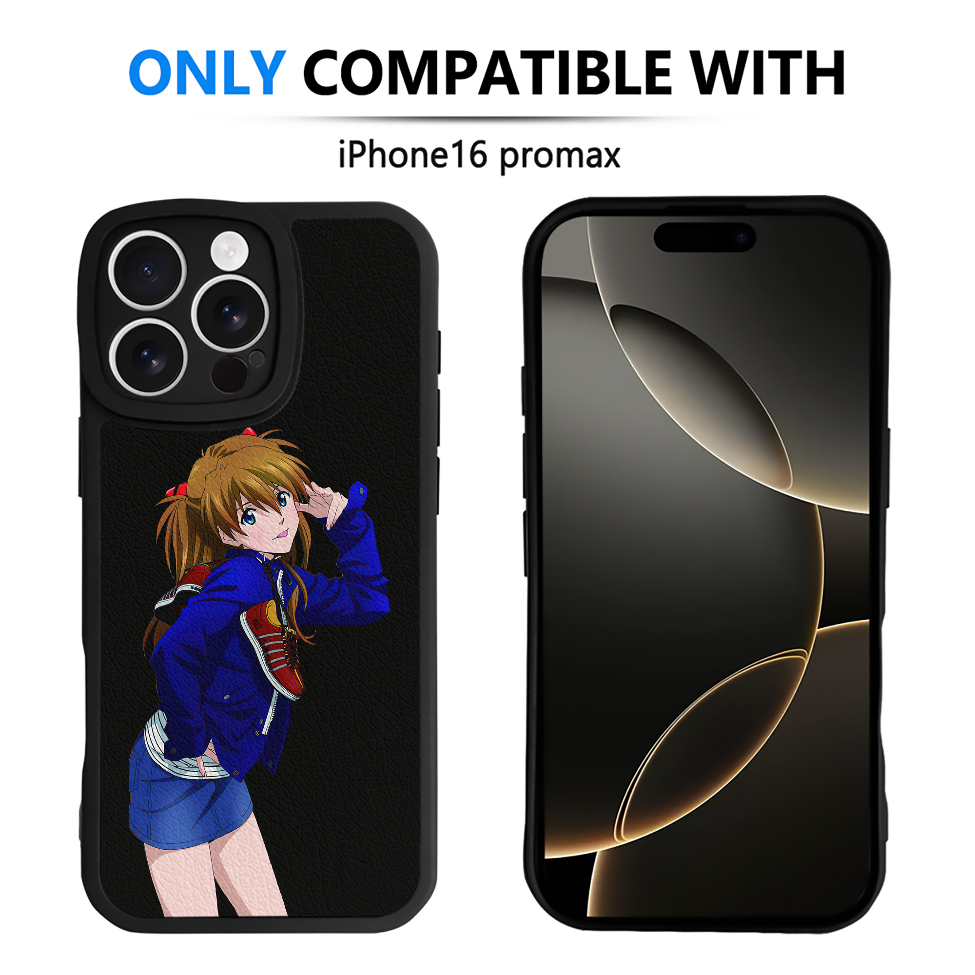 （画像用） EVA 新世紀エヴァンゲリオン 【iPhone 16シリーズ対応】シリコンスマホケース（レザー調） 材質：シリコン